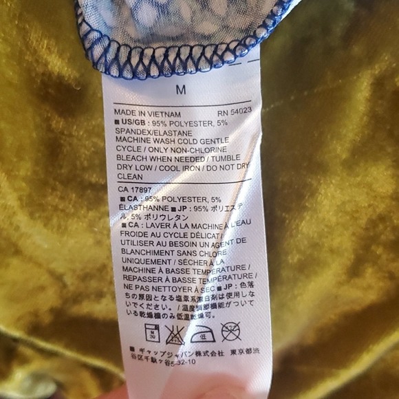 NWT Banana Republic Factory blue patterned dress M - Picture 12 of 14